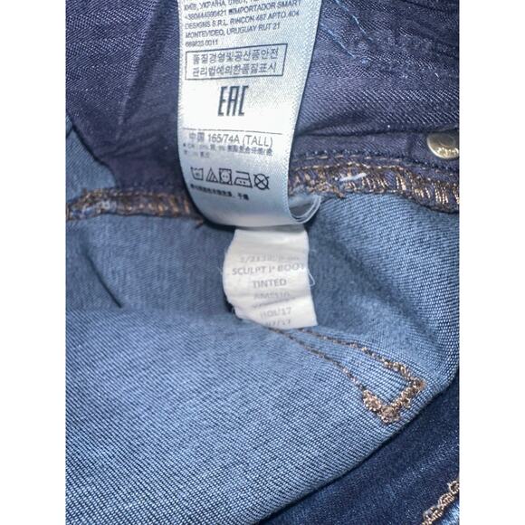 Gap Perfect Boot Womens Mid Rise Bootcut Y2K flare Stretch Blue Jeans Size 29T - Picture 7 of 7